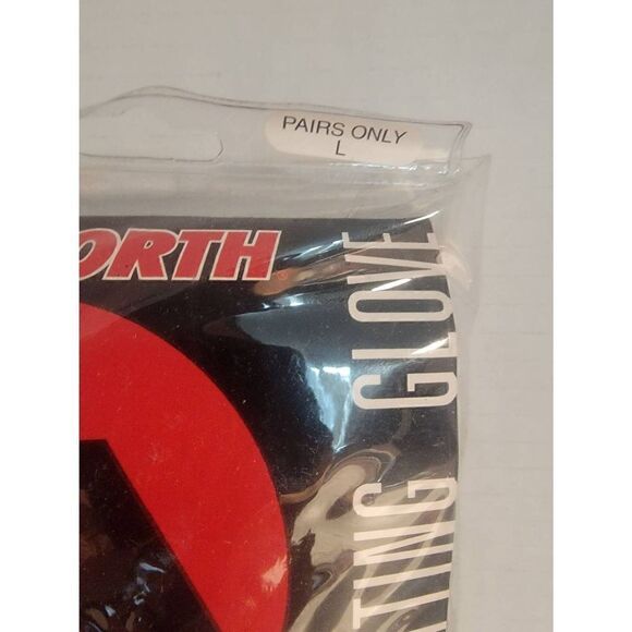 Worth Dupont Kevlar Brand Adult Gray Black Baseball Battling Gloves Large NWT - Picture 2 of 4